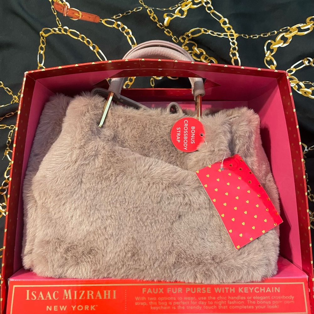 Isaac Mizrahi Faux Fur Handbag